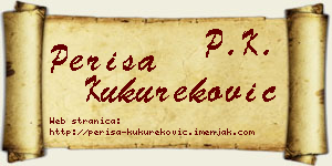 Periša Kukureković vizit kartica